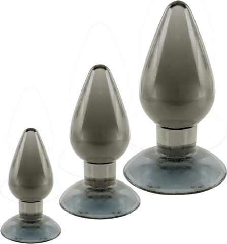 3 In 1 Anal Plug Kit – Flexible Hygienic Suction Cup Base Anal Plugs > Anal Range > Butt Plug Kits