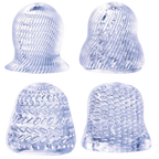 4 in 1 Glans Stroker Set – Multi-Function Stimulation 2 x 1.8 Inch Glans Stroker > Sex Toys For Men > Penis Sleeves