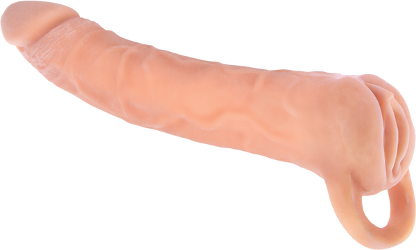 Extendor Two in One 9 Inch Realistic Flesh Penis Extender and Masturbator > Sex Toys For Men > Penis Sleeves Main image