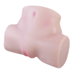 Silicone Life-Like Masturbator – Hygienic Flexible 5.5 Inch Dual Tunnel Masturbator > Sex Toys For Men > Assbators