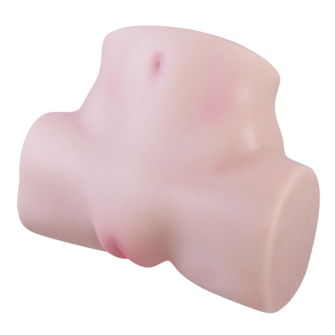 Silicone Life-Like Masturbator – Hygienic Flexible 5.5 Inch Dual Tunnel Masturbator > Sex Toys For Men > Assbators