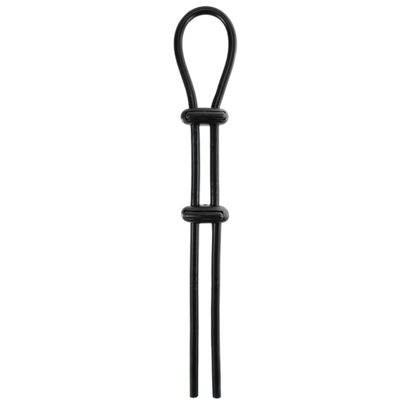 Adjustable Cock Ring with Ball Strap – Hygienic Silicone 16.5 Inch Cock Ring > Cock Ring > Adjustable