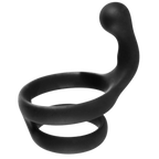 Cock Ring with Ball Strap and Clit Stimulator – Hygienic Silicone Cock Ring > Sex Toys > Couples Toys