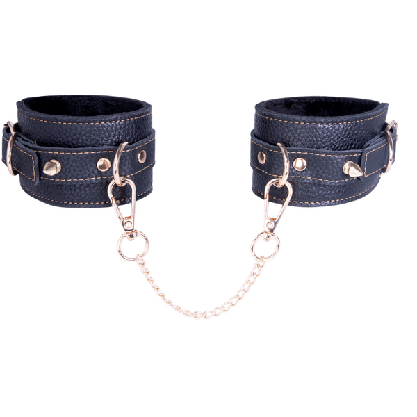 Metal Wrist Cuffs - Adjustable Soft Fluffy Interior With Buckle > Bondage Gear > Handcuffs