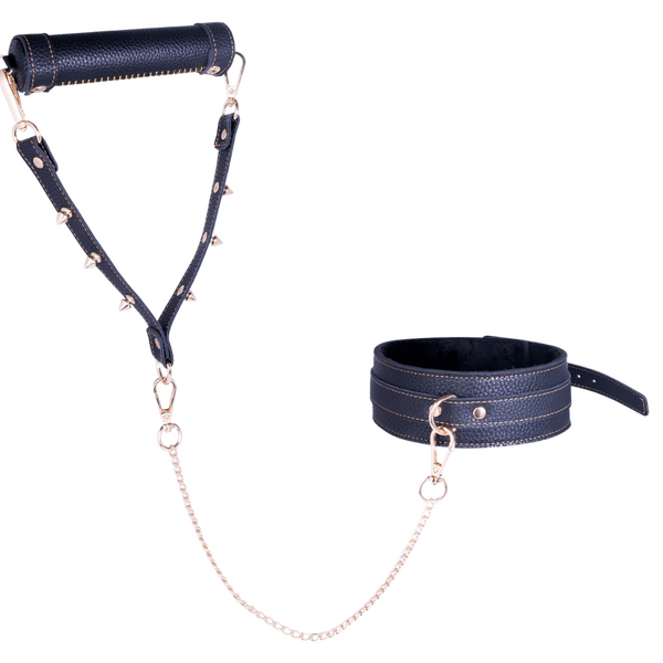 Metal Chain Collar And Leash With Soft Fluffy Inner 16 Inch > Bondage Gear > Collars & Leashes Main image
