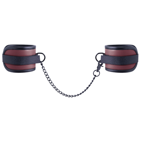 Adjustable Ankle Cuffs with Velcro Lock and 25.9cm Chain – Bondage Restraints > Bondage Gear > Restraints