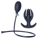 Inflatable Silicone Anal Plug With Removable Magnetic Hose