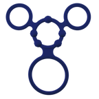 Triple Ring With Ball Stretcher – Stretchy Durable Silicone Ball Stretcher > Sex Toys For Men > Ball Stretchers