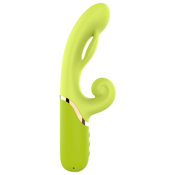 Vibrating Inflating Green Bean - Multi Function Toy > Vibrators > Ladies > Rabbit Main image