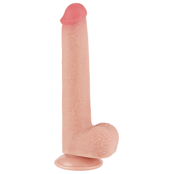 Lovetoy Sliding Easy Bend Dual Layer Skin Dildo with Suction Cup (7 to 9 Inch) 9 Inch > Dildos > Realistic Dildos