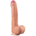Love Toy King Dual Layer Textured Balls Platinum Silicone Cock 11 inch > Dildos > Large Dildos