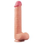 Love Toy King Dual Layered - Textured 12 Inch Platinum Silicone Cock > Dildos > Large Dildos