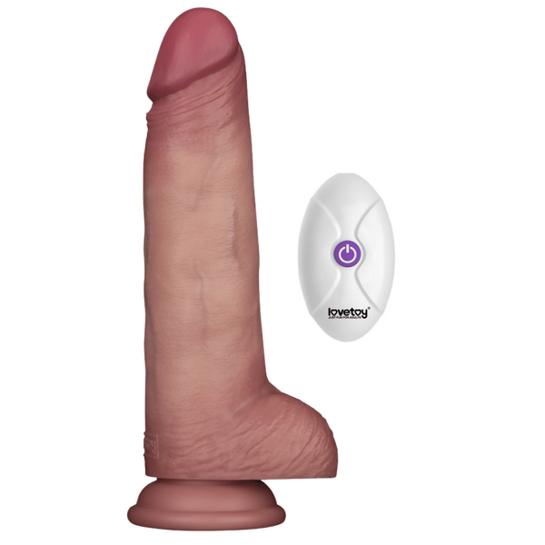 Vibrating Sliding Skin Pro II Silicone Dong 8.5 Inches – Waterproof Wireless Remote-Controlled Dong > Vibrators > Realistic Vibrators