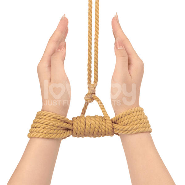 Rebellion Reign Natural Knot Bondage Rope 10 Meter Durable Cotton-Soft Rope > Bondage Gear > Rope