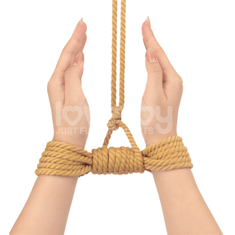 Rebellion Reign Natural Knot Bondage Rope 10 Meter Durable Cotton-Soft Rope > Bondage Gear > Rope