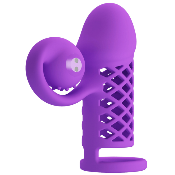 Harden Mind Blowing Miracles – Silicone Penis Sleeve with Vibrations and Ball Strap > Sex Toys For Men > Penis Sleeves