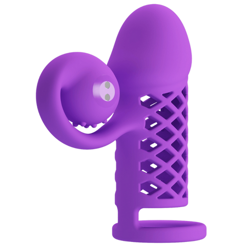 Harden Mind Blowing Miracles – Silicone Penis Sleeve with Vibrations and Ball Strap > Sex Toys For Men > Penis Sleeves