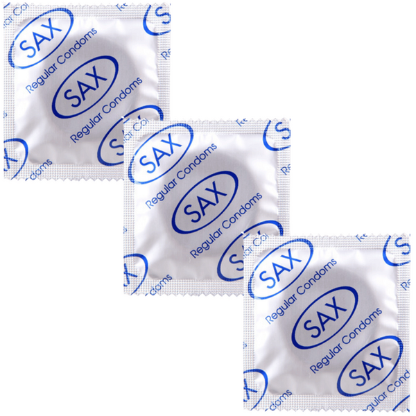 Sax Regular Condoms – 53mm Nominal Width Smooth Latex Condoms Bulk Pack 144 Secondary image