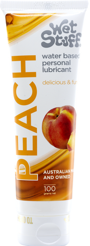 Wet Stuff Peach – Edible Peach Flavored Lubricant Tube 100g > Lube > Flavoured