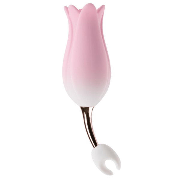 Bloom Silicone Clitoral Vibrator - Soft Pink Secondary image