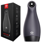 Airturn 3 – Suction Masturbator with 3 Suction Patterns and 6 Vibration Patterns Black > Sex Toys For Men > Masturbators > Vibrating