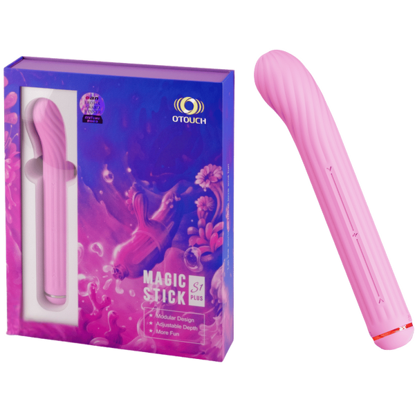 Magic Stick S1 Plus - Rechargeable Suction Rabbit Vibrator Pink > Vibrators > Ladies > Rabbit Multi