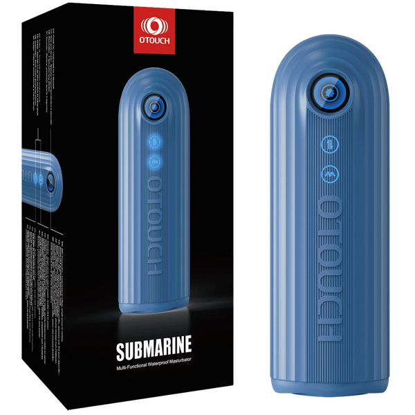 Submarine Submersible Thrusting Contracting Vibrating Male Masturbator 24 cm Length Luxury Male Masturbator Grey > Sex Toys For Men > Masturbators Premium