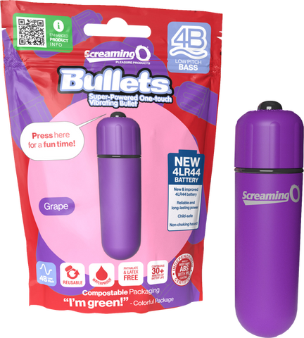 Bullets 4B Low Pitch Bass (Grape) Grape > Vibrators > Mini Vibrators