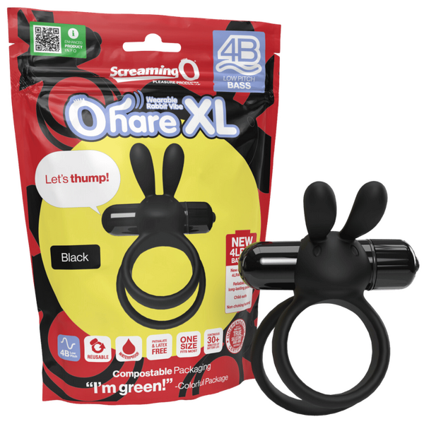 Ohare XL 4B – Deep-Rumbling Bass Vibrator with Stretchy Ring Purple > Vibrators > Finger Vibrators