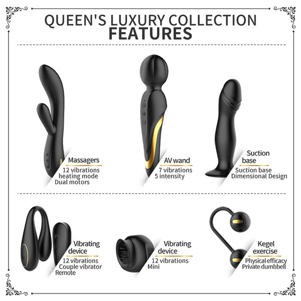 Mini Queen's Luxury Collection (Black) > Sex Toys > Couples Toys