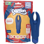 Demon 4B Low Pitch Bass – Deep-Rumbling 5-Speed Vibrator with Silicone Horns Blue > Vibrators > Mini Vibrators