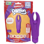 Demon 4B Low Pitch Bass – Deep-Rumbling 5-Speed Vibrator with Silicone Horns Purple > Vibrators > Mini Vibrators