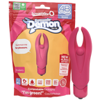 Demon 4B Low Pitch Bass – Deep-Rumbling 5-Speed Vibrator with Silicone Horns Red > Vibrators > Mini Vibrators