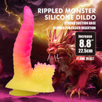 Flame Beast 8.8 Inch Silicone Dildo – Body-Safe Suction Base Dildo > Dildos > Fantasy