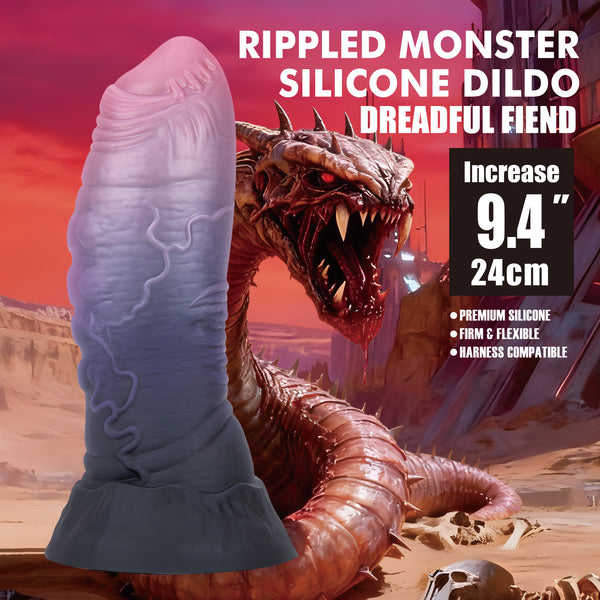 Dreadful Fiend Silicone Tentacle Texture Dildo 9.4 Inches > Dildos > Large Dildos