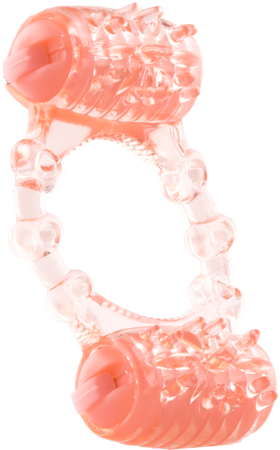 Two-O Vibrating Ring – Dual Motor Stretchy Silicone Couples Vibrator Ring > Cock Ring > Vibrating