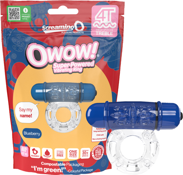 Owow 4T High Pitch Treble (Blueberry) Blueberry > Cock Ring > Vibrating