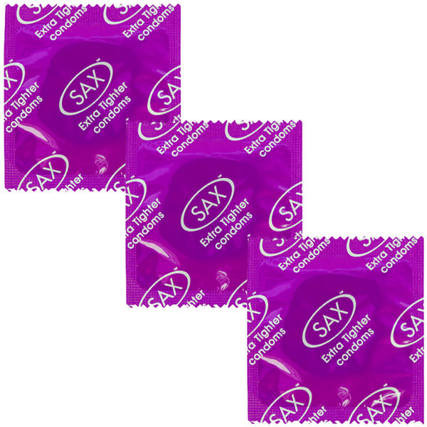 Sax Extra Tighter Condoms – 46mm Nominal Width Small Condoms Bulk Pack 144 Secondary image