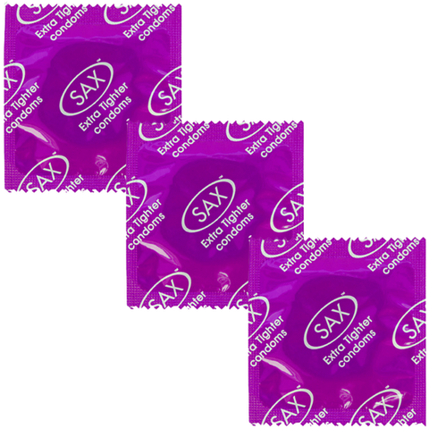 Sax Extra Tighter Condoms – 46mm Nominal Width Small Condoms Bulk Pack 144 One Size > Essentials > Condoms