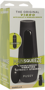 Doc Johnson Main Squeeze Original Vibro – Wireless Remote-Controlled Vibrating Masturbator Beige > Sex Toys For Men > Masturbators > Vibrating
