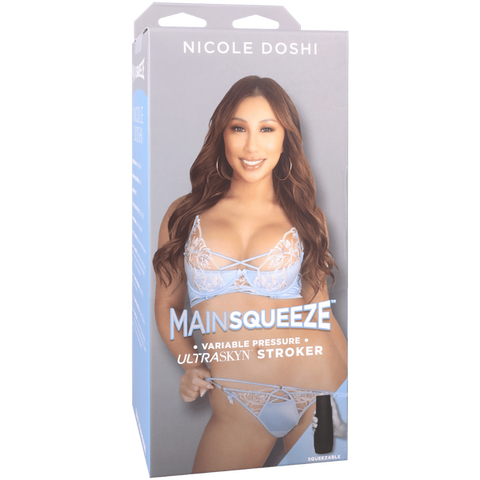 Nicole Doshi Main Squeeze Ultraskyn – Lifelike Textured Hard-Case Male Masturbator Beige > Sex Toys For Men > Masturbators > Pornstar