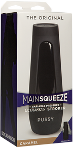 Doc Johnson Main Squeeze Original Pussy – Masturbator with Squeezable Grip and Suction Control Beige > Sex Toys For Men > Masturbators > Manual