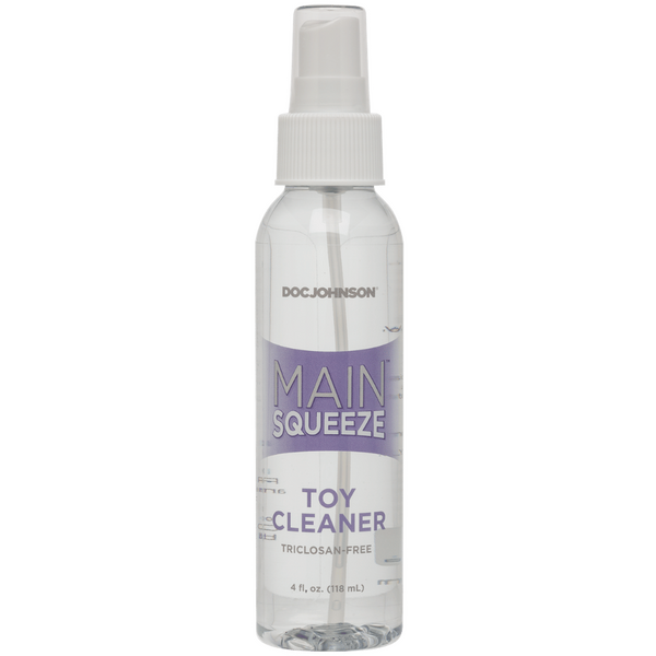 Doc Johnson Main Squeeze Toy Cleaner Spray (4 Fl Oz) – Safe Vegan Formula Toy Cleaner > Essentials > Toy Cleaners