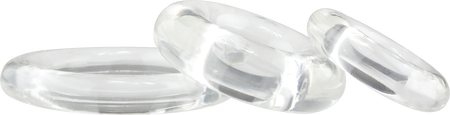 RingO X3 Mixed Pack 3-Pack Cock Rings Clear Silicone Cock Rings > Cock Ring > Sets