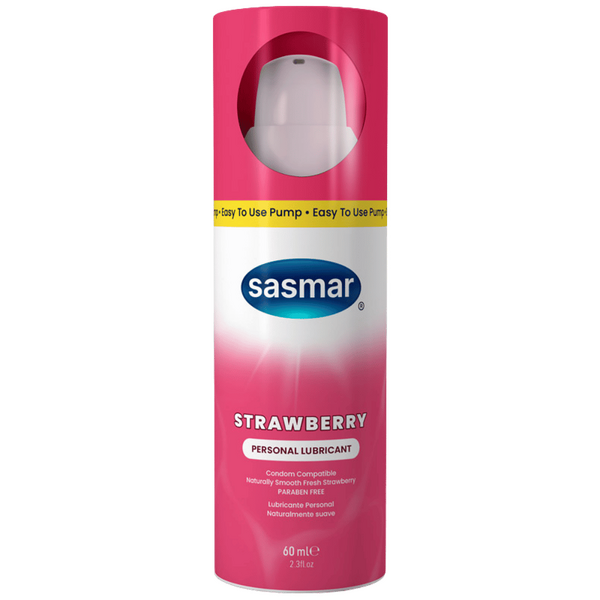 Sasmar Strawberry Flavor Personal Lubricant – 60ml Lubricant One Size > Lube > Flavoured