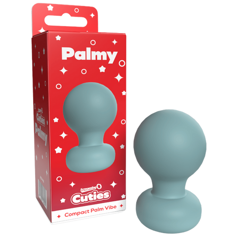 Cuties - Palmy Rechargeable Mini Palm Vibe (Powder Blue) Blue > Sex Toys > Couples Toys