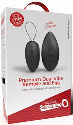 My Secret Screaming O Premium Dual Vibe – Remote-Controlled Vibrator and Egg Combo Black > Sex Toys For Ladies > Vibrating Eggs
