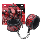 Crimson Tied Embossed Ankle Cuffs – Adjustable Bondage Accessories > Bondage Gear > Restraints