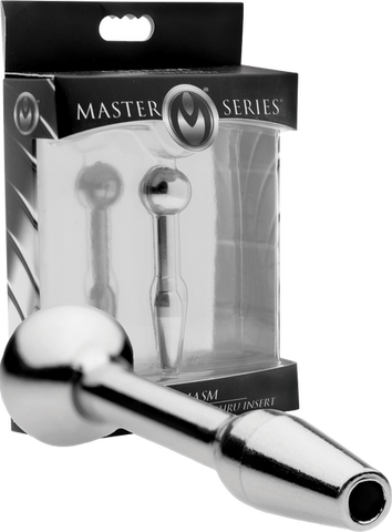 Chasm Stainless Steel Cum-Thru Urethral Insert – Smooth Sounding Insert Silver > Sex Toys For Men > Sounding Rods