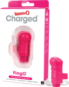 Charged Fing O Rechargeable Mini Finger Vibrator with Vooom Technology Silicone and ABS Pink > Vibrators > Finger Vibrators
